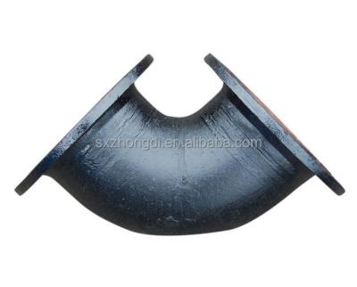 China Malleable Cast Iron Malleable Pipe Fittings 90 Degree All Flanged Bend for sale