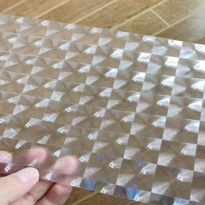 China Soft Hardness 3D Transparent Film Thermal Laminating Speckle for Shower Curtain Packaging for sale