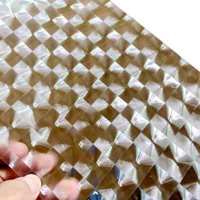 China Bopp Hologram 3D Film , Embossed Lamination Film For Packaging Supporting Samples for sale