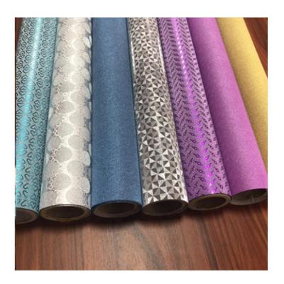 China Opaque Decorative Samples Supply Sparkle Brite Glitter Film PVC Plastic Length 1000 m for sale