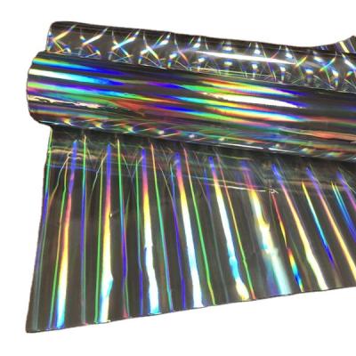 China Flexo Rainbow Holographic Foil Cold Stamping Silver Holographic Foil For Wet Process for sale