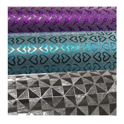 China 300 mm 1500 mm Width Transparent and Color Cold Lamination Square Pattern Glitter Film for sale