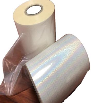 China Transparent BOPP Holographic Thermal Lamination Film 25 Micron For Gift Craft Packing for sale