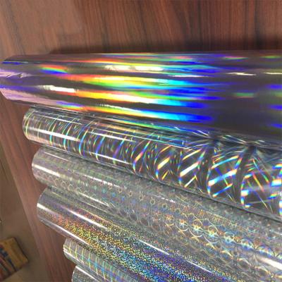 China Seamless Rainbow Transparent Holographic Film Best Choice for Decorative Packaging for sale