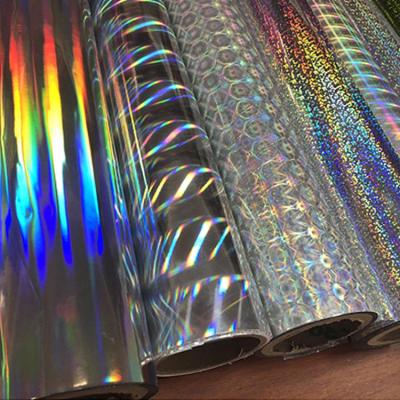 China Customized Packaging Film Patterns Laser Hologram Gift Box Lamination Hologram Film for sale