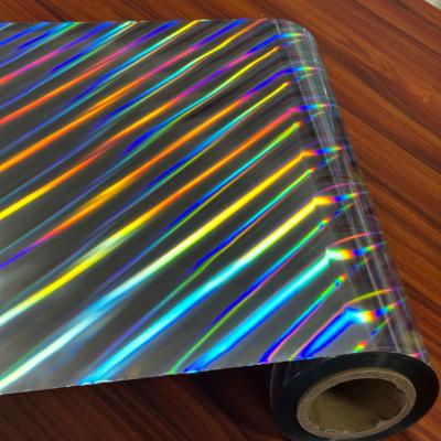 China Seamless Rainbow Holographic Film , Packing / Printing Metallized Polyester Film for sale