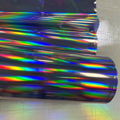 China Seamless Rainbow Pattern UV Printable PET Holographic Film For Various Industries for sale