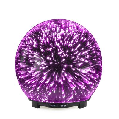 China Outdoor Ultrasonic Glass Electric Aroma Diffuser Mist Maker Diffuser 3d Ball Essential Oil 200ml for sale