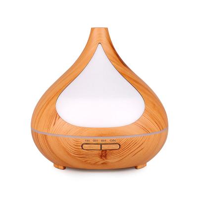 China Outdoor Natural Wood Scent Machine Scent Machine Ultrasonic Essential Oil Diffuser 400ml Aromatherapy Diffuser for sale