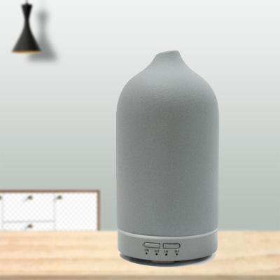 China 2021 New Black Stone Ceramic Diffuser Outdoor Ultrasonic Hand-make Ceramic Ultrasonic Aroma Diffuser for sale