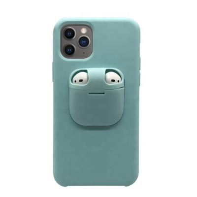 China Unique Shockproof Design for iPhone 11 pro Max Phone Case with Earphone Holder for Airpods 1 2 pro for sale