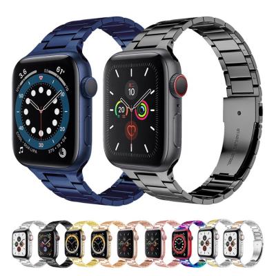 China Band Replacement For Apple Watch Stainless Steel Men Lightweight Watch Band For Apple Watch Band 42/44/45mm 38/40/41mm Slim Metal Strap For Se 6 5 of the iWatch 7 for sale