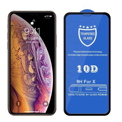 China Mobile Phone For iPhone 13 10D Curved Full Edge Coverage Tempered Glass Screen Protector For iPhone 12 11 pro X max XR XS max 8 7 plus for sale