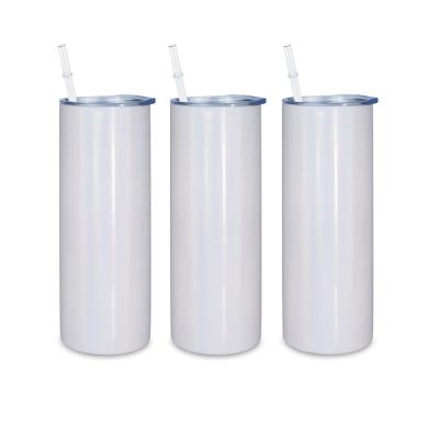 China Business Straight No Sublimation Tapered Blank With Lid Straw Stainless Steel Vacuum Insulated Double Wall Tumbler for sale