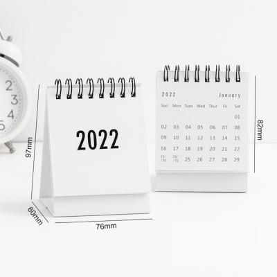 China Table Calendar Best Selling Products Cheap 2022 Mini Size Spiral Desk Calendar for sale