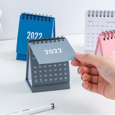 China Cute Mini Size Yearly Calendar 365 Monthly Table Calendar Desk For Office School Desk Calendar for sale