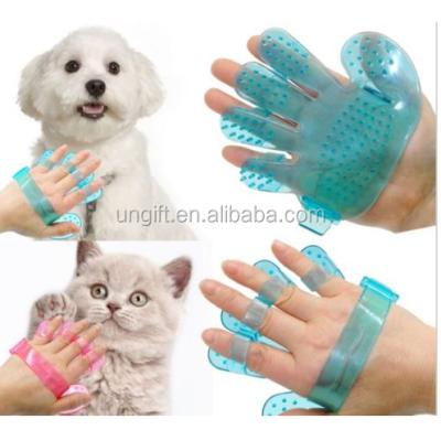 China Duplex Viable Glove Large Dog Grooming Massage Bath Dog Brush Combs Dog Massage Shower Brushes for sale