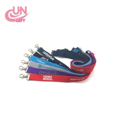 China Factory Price Polyester Silk Screen Lanyard With Logo Custom for sale