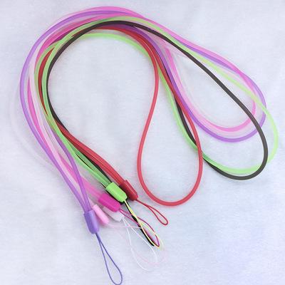 China Cheap Wholesale Trade Show PVC Colorful Luminous Lanyard Lanyard Glow During Night Time for sale