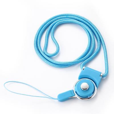 China Colorful Trade Show Mobile Phone Lanyard With Loose Buckle And Neck Nylon Lanyard for sale