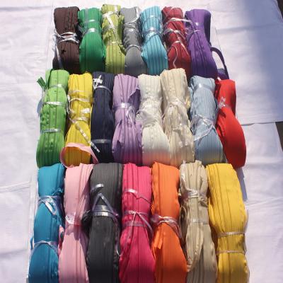 China Durable 3#5#8#Nylon Zipper Colorful Used For Pen Case And Quilt Cover Roll for sale