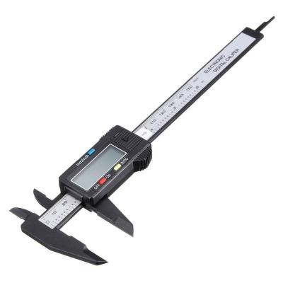 China Plastic Compounds Digital Plastic Vernier Caliper Carbon Fiber 0-150mm for sale