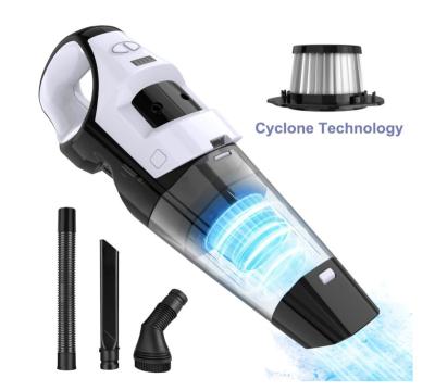 China Rechargeable Cordless Hand Grip Cyclone Vacuum Cleaner Dry Cleaning Machine for Bed/Floor/Window /Carpet for sale