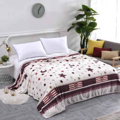 China New Kinds Stype Panel Design PORTABLE Check Printed Fleece Blanket for sale