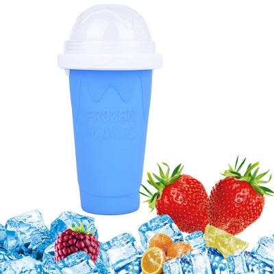 China JTX131 Viable Homemade Quick Chill Frozen Smoothies Mug Soggy Bottle Ice Cream Maker Slush Cup Milkshake Bottle and Shake Maker for sale