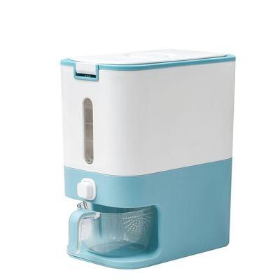 China Other Rice Storage Container Rice Grain Box Grain Storage Box Kitchen Cereal Moisture Proof Sealed Automatic Dispenser JTX018 for sale