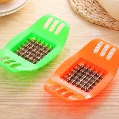 China Stocked Potato Cutter Stainless Steel French Fries Tool Fries Vegetable Slicer Cut Fruit Chopper Dice Kitchen Accessories for sale