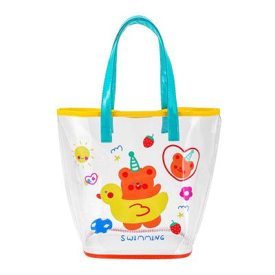 China 2022 New Fashion Lady Mesh Small Jelly Bag Girl Transparent Beach Bag Portable Storage Bag for sale