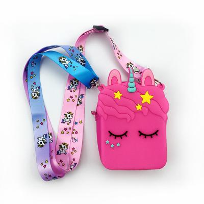 China Cute Fashion New Arrival Child Jelly Cartoon Silicone Water Repellent Girls Shoulder Bag Back To School Strap Bag for sale