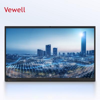 China vewell Mobile Mobile Office School 65 85 110 Inch Interactive Whiteboard TV Smart Studio 65inches for sale