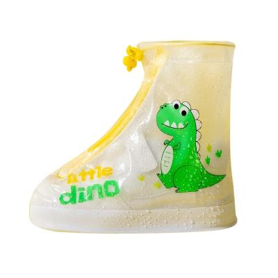 China Fashion Trend ZHUBABA Amazon Hot Selling PVC Waterproof Children Slip Flat Non Shoe Covers Raining Boots Shoe Cover For Kids for sale