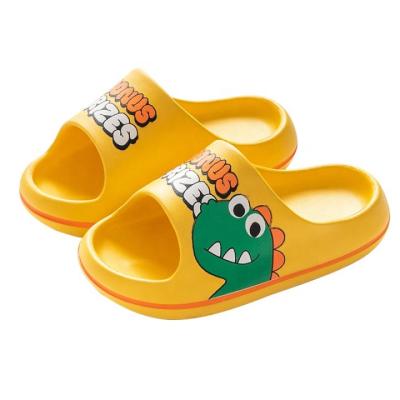 China ZHUBABA Slippers Cartoon Dinosaur Summer Breathable Indoor Non-slip Indoor Outdoor Home Slippers Girls Boys Slippers Home Slippers Dinosaur for sale