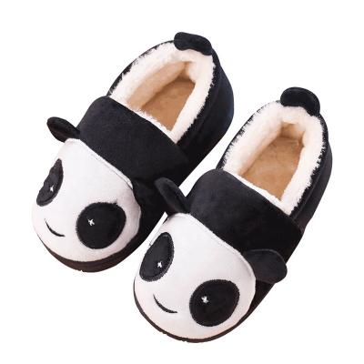 China ZHUBABA winter cartoon thermal panda train cute kids cotton indoor heel boys girls parenting wholesale for sale