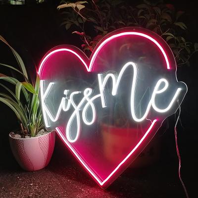 China Shine Resistant Fast Delivery Art Wall Decorations Customized Led Neon Sign Waterproof Colorful Acrylic Love for sale