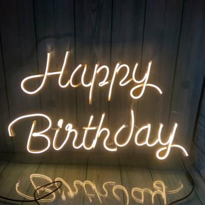 China Shine Factory Wholesale Heavy Duty Neon Sign Happy Birthday Led Neon Light Sign Acrylic Boardneon Happy Birthday Neon Sign for sale