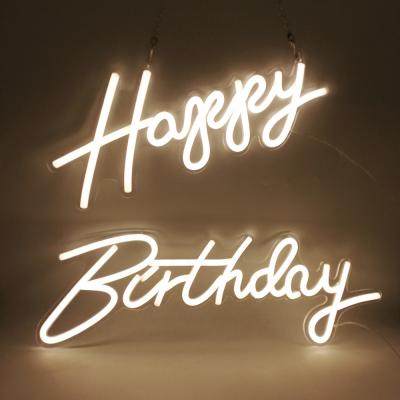 China New Style Cheerful Shine Wall Decorations Custom Sign Heavy Duty Neon Lamp High Quality Neon Flex Light Birthday for sale