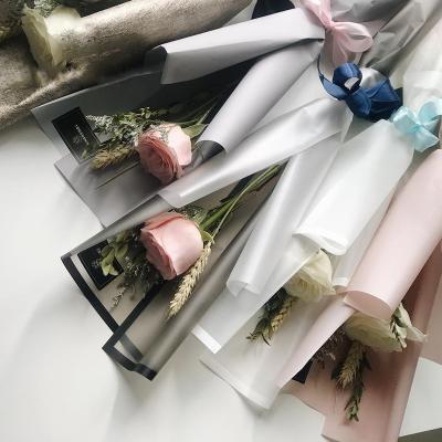 China ZL Frame Matte Packaging Paper Roll Floral Gift Waterproof Multicolor Bouquet Flower Wrapping Paper for sale