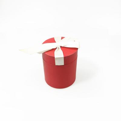 China ZL Small Handmade Jewelry Candle Jewelry Luxury Gift Boxes Red Christmas Wrapping Around Hat Boxes With Ribbon for sale