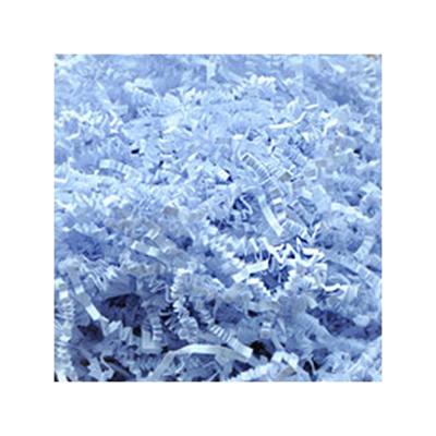 China Moisture Proof White Blue Color Shredded Paper Fold For Filler Display Box for sale