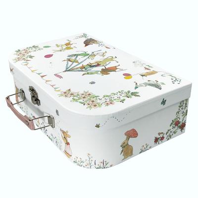 China Custom ZL Cartoon Kids Recyclable Candy Candy Toy Storage Suitcase Box Cardboard Christmas Gift Box for sale