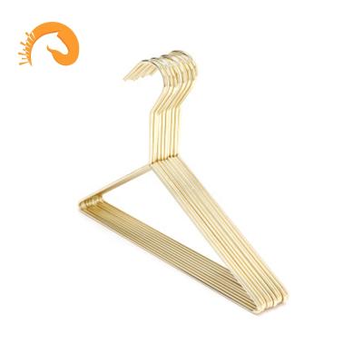 China DISPLAY clothes drying line nordic home commercial large rack metal triangle coat hanger factory price towel scarf hanger for sale