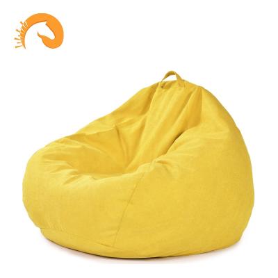 China Removable Modern Leather Bean Bag Cover Office And Hotel Furniture Leisure Lounger Living Room Furniture Sofa Bags for sale