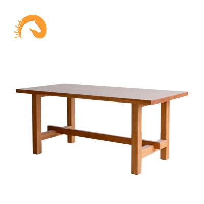 China Factory Price 210cm Solid Wood Table 160cm 180cm Selling Restaurant Furniture Dining Room Luxury Wood Slabs Top Cherry Wood Optional for sale