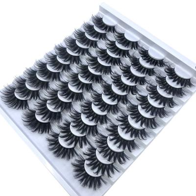 China Wholesale Private Label Faux Mink Eyelashes 3d Natural Long Mink Eyelashes Lashes Boxes for sale