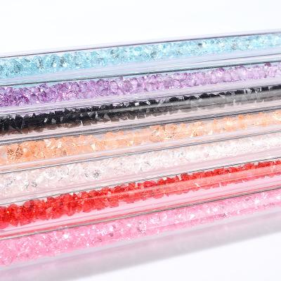 China Popular Colorful Magic Wand Crystal Eyelash Brush Waterproof Wholesale Diamond 10 Colors Eyelash Extension Makeup Mascara for sale