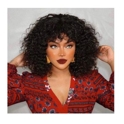 China Cute Remy Cut Water Wave Wig Full Machine Made Short Bob Human Hair Pixie Wigs Wholesale Virgin Water Wave Lace Up Hair Wigs for sale